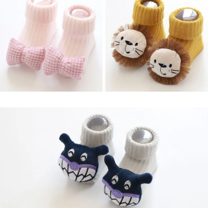 Baby Cotton Floor Socks – Breathable & Sweat Absorbing