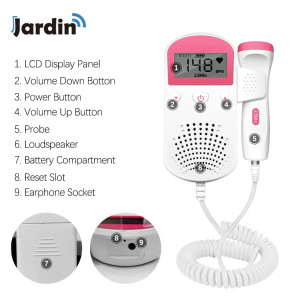 Fetal Heart Rate Monitor – Home Pregnancy Baby Fetal Sound Detector