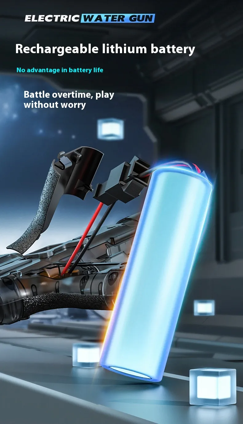 LED Lights Electric Water Gun – Automatic Powerful Summer Spray Toy - Image 2