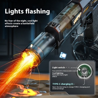 LED Lights Electric Water Gun – Automatic Powerful Summer Spray Toy - Image 19