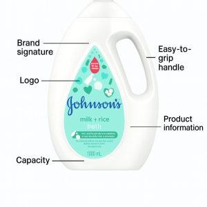 Johnson’s Milk + Rice Baby Bath Pump 1L