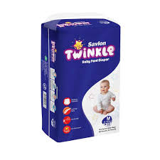 Savlon Twinkle Pant System Baby Diaper (M Size) (6-12kg) (40 Pcs)