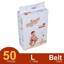 Neocare Premium Belt System Baby Diaper (7-18 kg) (50 Pcs)