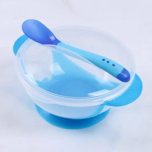 Baby Feeding Bowl & Spoon Set – Suction Cup Baby Tableware